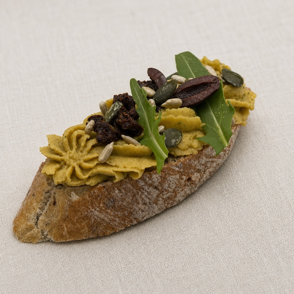 Hummus Oliven Baguette